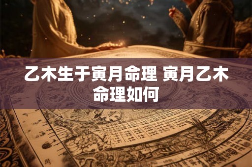 乙木生于寅月命理 寅月乙木命理如何