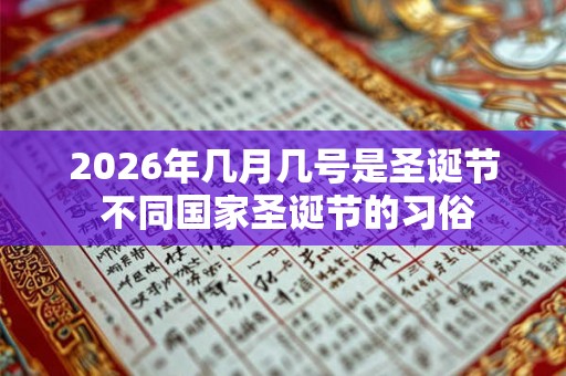 2026年几月几号是圣诞节 不同国家圣诞节的习俗 2026年几月几号是圣诞节 不同国家圣诞节的习俗