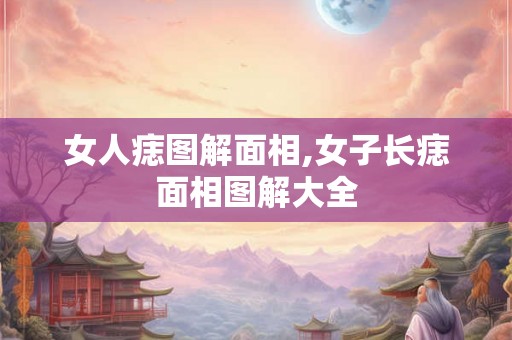 女人痣图解面相,女子长痣面相图解大全