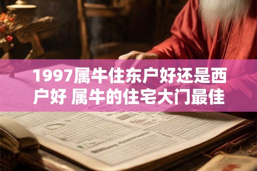 1997属牛住东户好还是西户好 属牛的住宅大门最佳方向