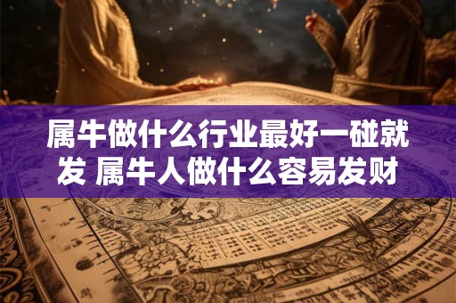 属牛做什么行业最好一碰就发 属牛人做什么容易发财