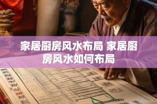 家居厨房风水布局 家居厨房风水如何布局