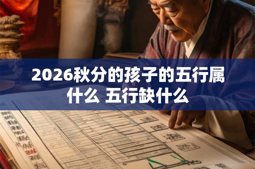 2026秋分的孩子的五行属什么 五行缺什么