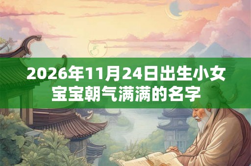 2026年11月24日出生小女宝宝朝气满满的名字