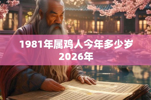 1981年属鸡人今年多少岁2026年