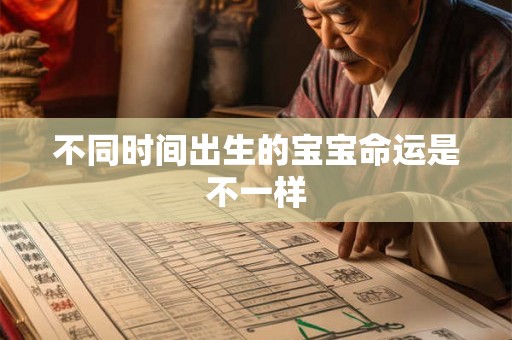 不同时间出生的宝宝命运是不一样