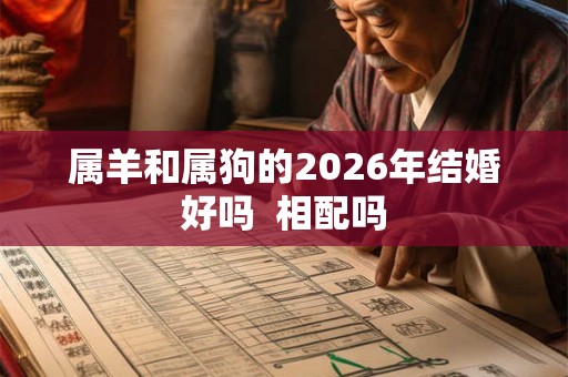 属羊和属狗的2026年结婚好吗  相配吗
