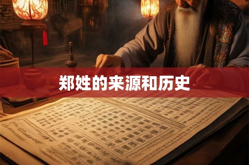 郑姓的来源和历史