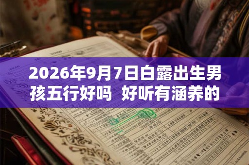 2026年9月7日白露出生男孩五行好吗  好听有涵养的男孩名字