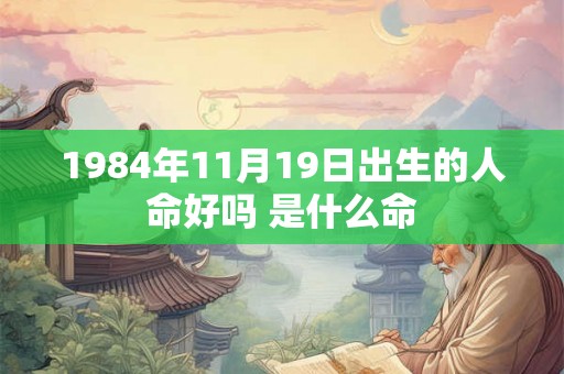 1984年11月19日出生的人命好吗 是什么命