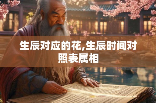 生辰对应的花,生辰时间对照表属相