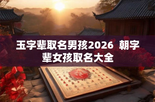 玉字辈取名男孩2026 朝字辈女孩取名大全 玉字辈取名男孩2026 朝字辈女孩取名大全