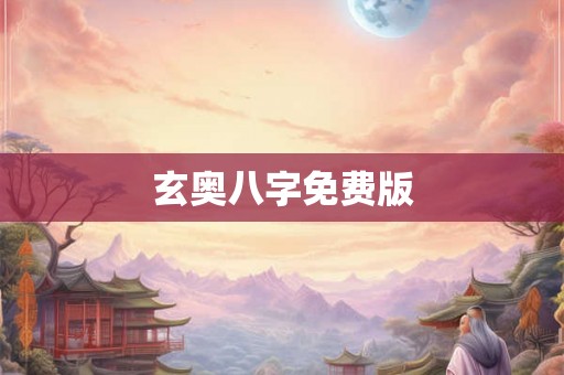 玄奥八字免费版