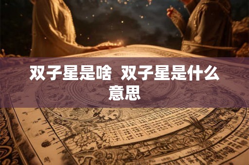 双子星是啥  双子星是什么意思