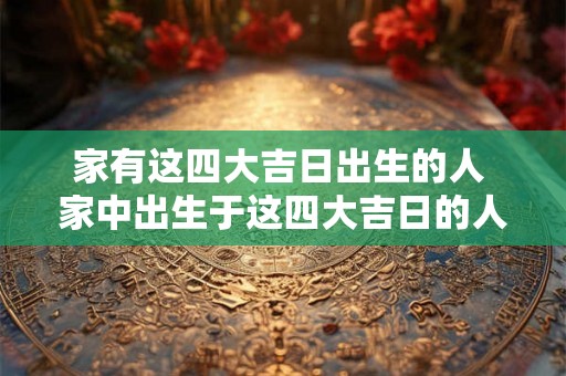 家有这四大吉日出生的人 家中出生于这四大吉日的人命运如何