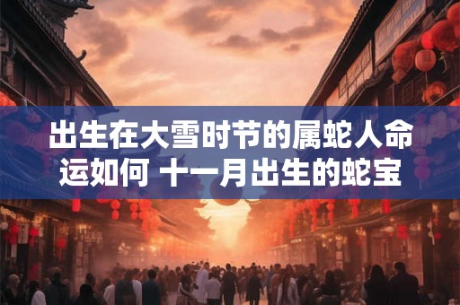 出生在大雪时节的属蛇人命运如何 十一月出生的蛇宝宝