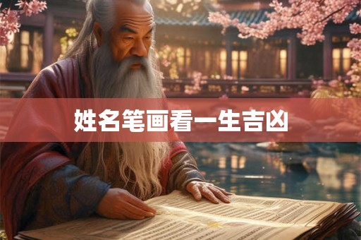 姓名笔画看一生吉凶