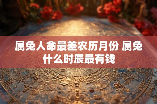 属兔人命最差农历月份 属兔什么时辰最有钱 属兔人命最差农历月份 属兔什么时辰最有钱