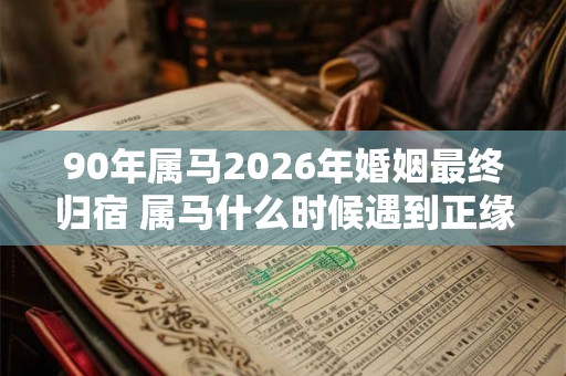 90年属马2026年婚姻最终归宿 属马什么时候遇到正缘