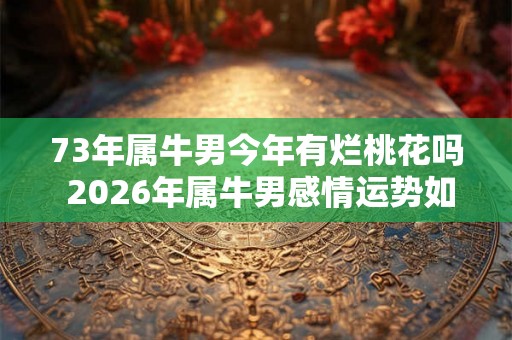 73年属牛男今年有烂桃花吗 2026年属牛男感情运势如何