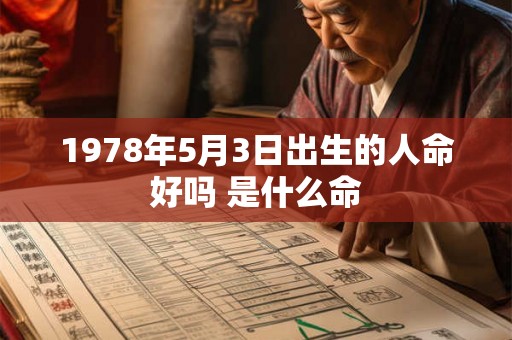 1978年5月3日出生的人命好吗 是什么命