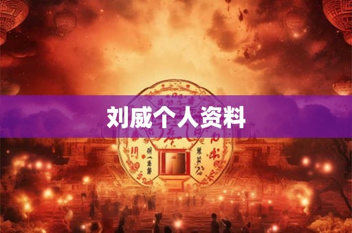 刘威个人资料
