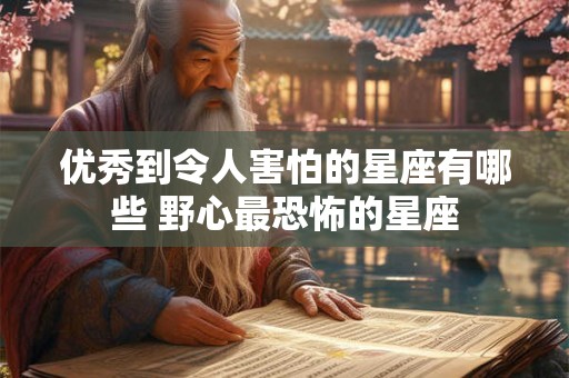 优秀到令人害怕的星座有哪些 野心最恐怖的星座