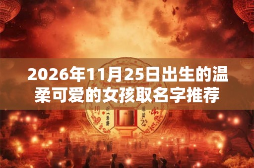 2026年11月25日出生的温柔可爱的女孩取名字推荐