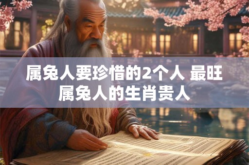 属兔人要珍惜的2个人 最旺属兔人的生肖贵人
