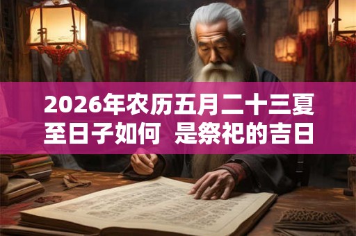 2026年农历五月二十三夏至日子如何  是祭祀的吉日吗