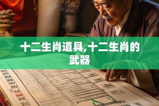 十二生肖道具,十二生肖的武器