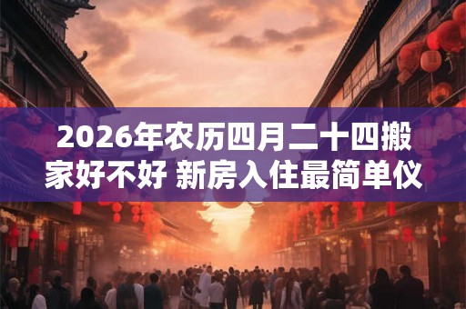 2026年农历四月二十四搬家好不好 新房入住最简单仪式 2026年农历四月二十四搬家好不好 新房入住最简单仪式