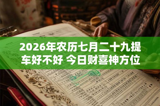 2026年农历七月二十九提车好不好 今日财喜神方位