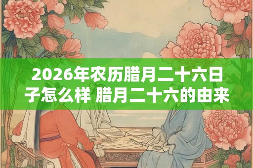 2026年农历腊月二十六日子怎么样 腊月二十六的由来