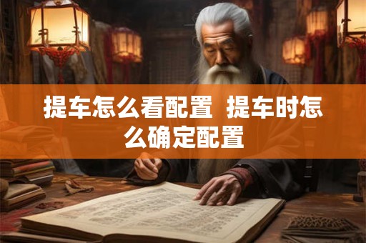 提车怎么看配置  提车时怎么确定配置