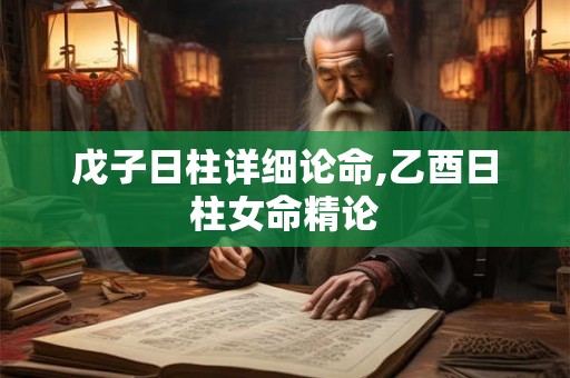 戊子日柱详细论命,乙酉日柱女命精论