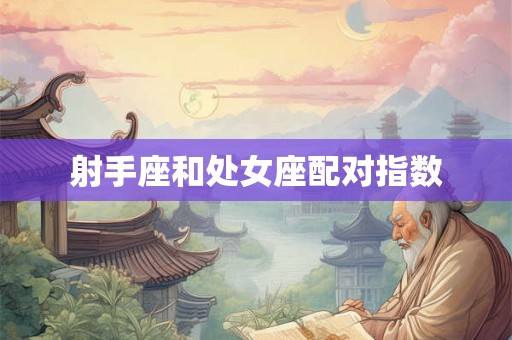 射手座和处女座配对指数 射手座和处女座配对指数