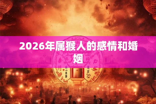 2026年属猴人的感情和婚姻