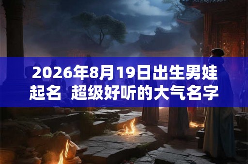 2026年8月19日出生男娃起名  超级好听的大气名字