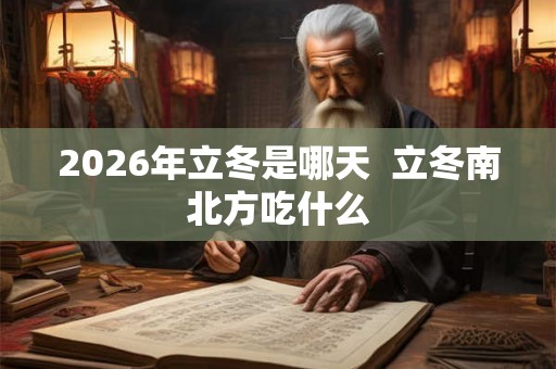 2026年立冬是哪天 立冬南北方吃什么 2026年立冬是哪天 立冬南北方吃什么