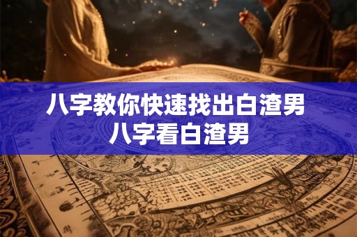 八字教你快速找出白渣男 八字看白渣男