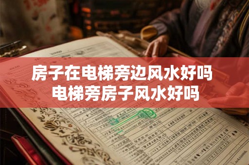 房子在电梯旁边风水好吗 电梯旁房子风水好吗