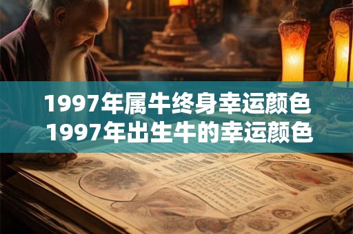 1997年属牛终身幸运颜色 1997年出生牛的幸运颜色是什么