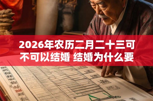 2026年农历二月二十三可不可以结婚 结婚为什么要童子压床