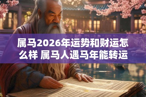 属马2026年运势和财运怎么样 属马人遇马年能转运吗 属马2026年运势和财运怎么样 属马人遇马年能转运吗
