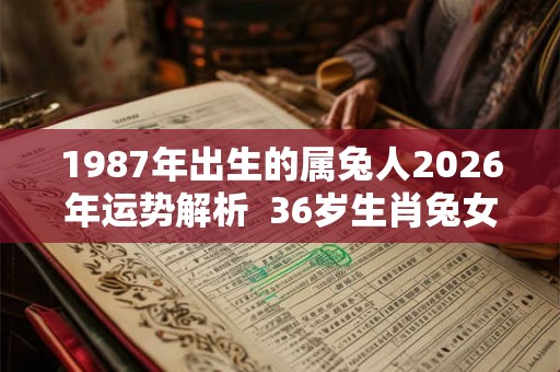 1987年出生的属兔人2026年运势解析  36岁生肖兔女运程
