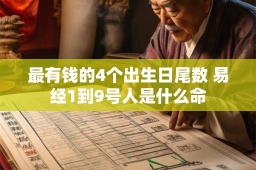 最有钱的4个出生日尾数 易经1到9号人是什么命