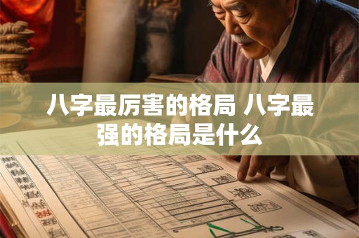 八字最厉害的格局 八字最强的格局是什么