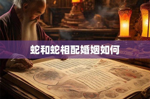 蛇和蛇相配婚姻如何 蛇和蛇相配婚姻如何