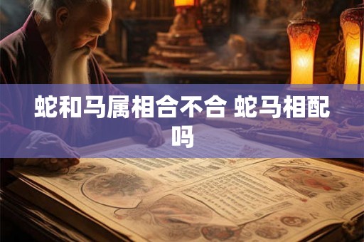 蛇和马属相合不合 蛇马相配吗